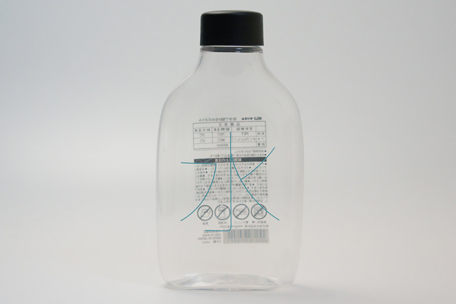 無印良品 自分で詰める水のボトル／価格：190円（税込み）／容量：330ml