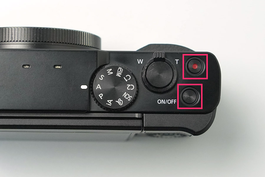 電源ボタン・動画録画ボタンを押し間違える