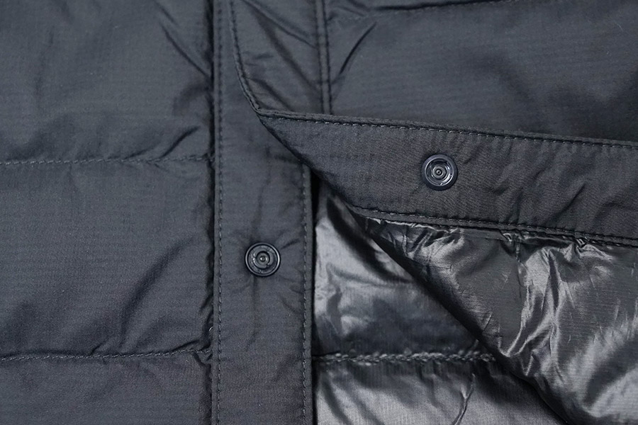 付け外しが軽快なスナップボタン